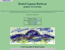 Tablet Screenshot of gagnonbarbeau.com